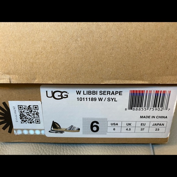 Ugg flat espadrille size 6 - Picture 3 of 7